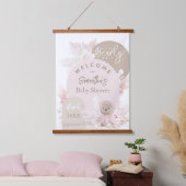 テディベアモダンボホガール赤ちゃんシャワー 吊り下げ型タペストリー (寝室)