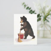 テディベアモップスフロア ポストカード (スタンド正面)