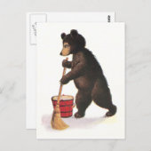 テディベアモップスフロア ポストカード (正面/裏面)