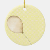 テディベアライドバイクベビー初 セラミックオーナメント (裏面)