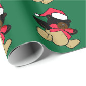 テディベアラッピング紙 ラッピングペーパー (ロールコーナー)