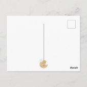 テディベアラブ男の赤ちゃんシャワー招待状 ポストカード (裏面)