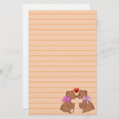 テディベアラブ 便箋 (正面/裏面)
