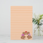 テディベアラブ 便箋 (スタンド正面)