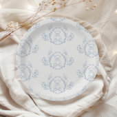 テディベアヴィンテージチノイスリートイレベビーシャワー ペーパープレート