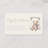 テディベアヴィンテージディスプレイシャワーカード エンクロージャーカード (正面)