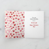 テディベアーカウボーイ孫バレンタインカード シーズンカード (内部)