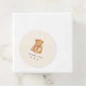 テディベアーガールベビーシャワーメッセージカード フェイバータグ (インサイチュ)