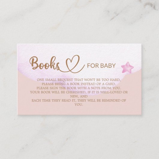 テディベアーガールベビーシャワー本のためのベビー エンクロージャーカード (正面)