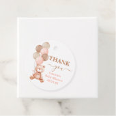 テディベアーガールベビーシャワー フェイバータグ (インサイチュ)