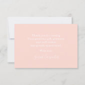 テディベアーガール感謝していユー ノートカード (裏面)