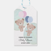 テディベアーガール&ボーイツイン ギフトタグ (裏面)