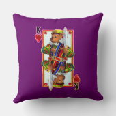 テディベアーキングハート枕 クッション (裏面)