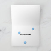 テディベアークリスマス シーズンカード (内部)