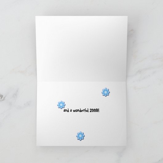 テディベアークリスマス シーズンカード (内部)