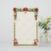 テディベアークリスマス 便箋 (スタンド正面)