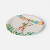 テディベアーサボイ男の子ベビーシャワーフェスタ ペーパープレート (アングル)