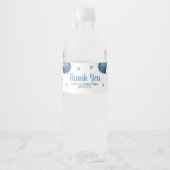 テディベアーサンキューベイビーシャワー ペットボトルラベル (正面)