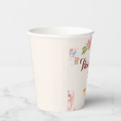 テディベアーサンキューベイビーシャワー 紙コップ (右)