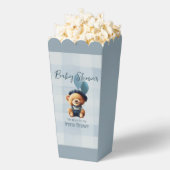 テディベアージャンベビーシャワーブルー フェイバーボックス (はじけた状態)