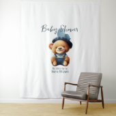 テディベアージャンベビーシャワー背景 タペストリー (インサイチュ)