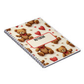 テディベアースパイラルフォトノートブック ノートブック (右側)