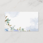 テディベアーズオムツラッフルチケットベビーシャワー プレイスカード (裏面)