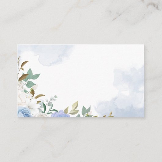 テディベアーズオムツラッフルチケットベビーシャワー プレイスカード (裏面)