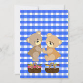 テディベアーズ・ピクニックボーイズバースデーパーティー 招待状 (裏面)