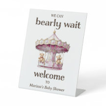 テディベアーツインガール赤ちゃんシャワーへようこそ