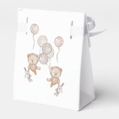 テディベアーツインズベビーシャワーボホフローラ フェイバーボックス (裏面サイド)