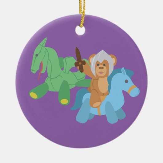 テディベアーナイト セラミックオーナメント (正面)