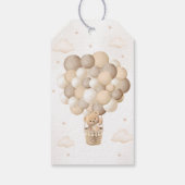 テディベアーニュートラルベビーシャワー ギフトタグ (裏面)