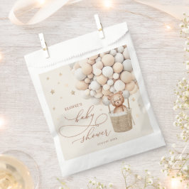 テディベアーバルーンニュートラルバーリーウェイベビーシャワー フェイバーバッグ