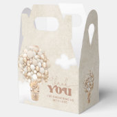 テディベアーバルーンニュートラルバーリーウェイベビーシャワー フェイバーボックス (オープン)