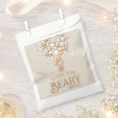 テディベアーバルーンバーリーウェイニュートラルベビーシャワー フェイバーバッグ (クリップ留めされた状態)