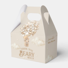 テディベアーバルーンバーリーウェイニュートラルベビーシャワー フェイバーボックス