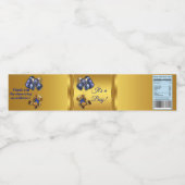 テディベアーバルーンベビーシャワー ペットボトルラベル (シングルラベル)