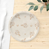 テディベアーバルーンベビーシャワー ペーパープレート