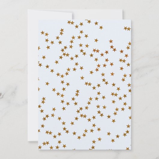 テディベアーバルーンボーイバーリーウェイベビーシャワー 招待状 (裏面)