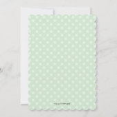 テディベアーバンティンガールベビーシャワー招待状 招待状 (裏面)