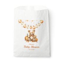 テディベアーパンプキンバーリーウェイニュートラルベビーシャワー