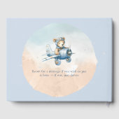 テディベアービエーターOh男の子ベビーシャワー ゲストブック (裏面)