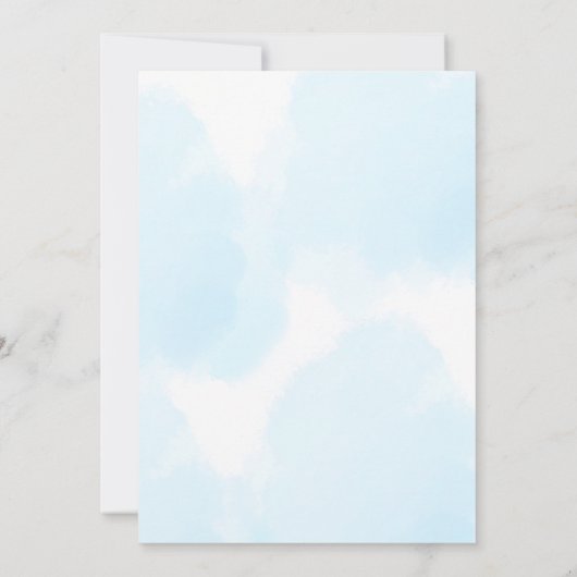 テディベアーピクニックベビーシャワー 招待状 (裏面)