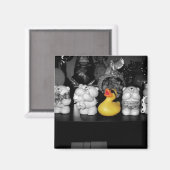 'テディベアーピクニック'ラバーダックマグネット マグネット (正面/裏面)