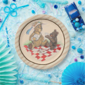 テディベアーピクニック ペーパープレート (パーティー)