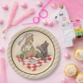 テディベアーピクニック ペーパープレート (パーティー)