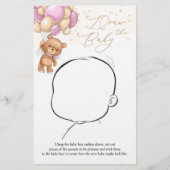 テディベアーピンクバルーンベビーゲーム (正面)