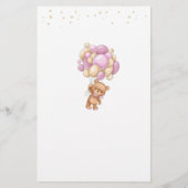 テディベアーピンクバルーンベビーゲーム (裏面)