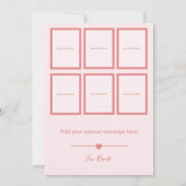 テディベアーピンクフォトコラージュサンキューカード サンキューカード